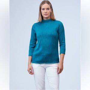 Robert Louis Teal Women's Top